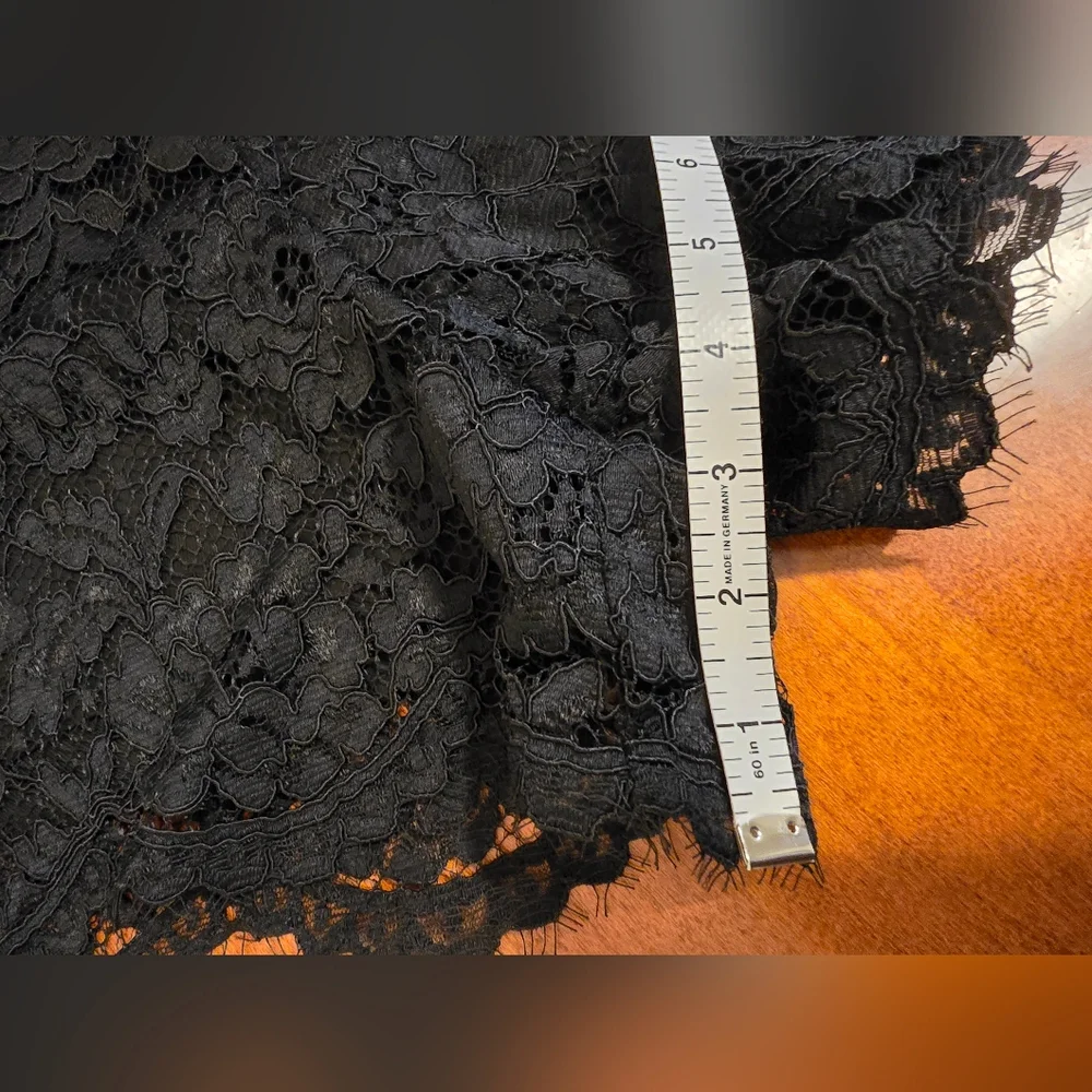 New! Amanda Uprichard x REVOLVE Brynley Lace Shorts in Black - Size XS - Picture 11 of 16